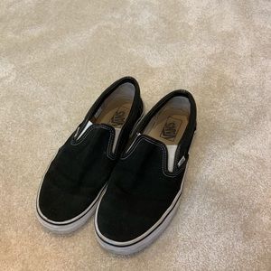 Black slip on vans